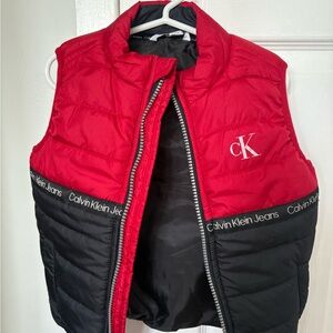 Calvin Klein Jeans Red and Black Kids Vest